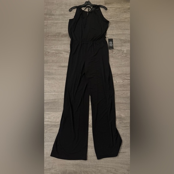 NWT BCBG “Brittany” Black Halter Wide-Leg Jumper Size M - Picture 14 of 16